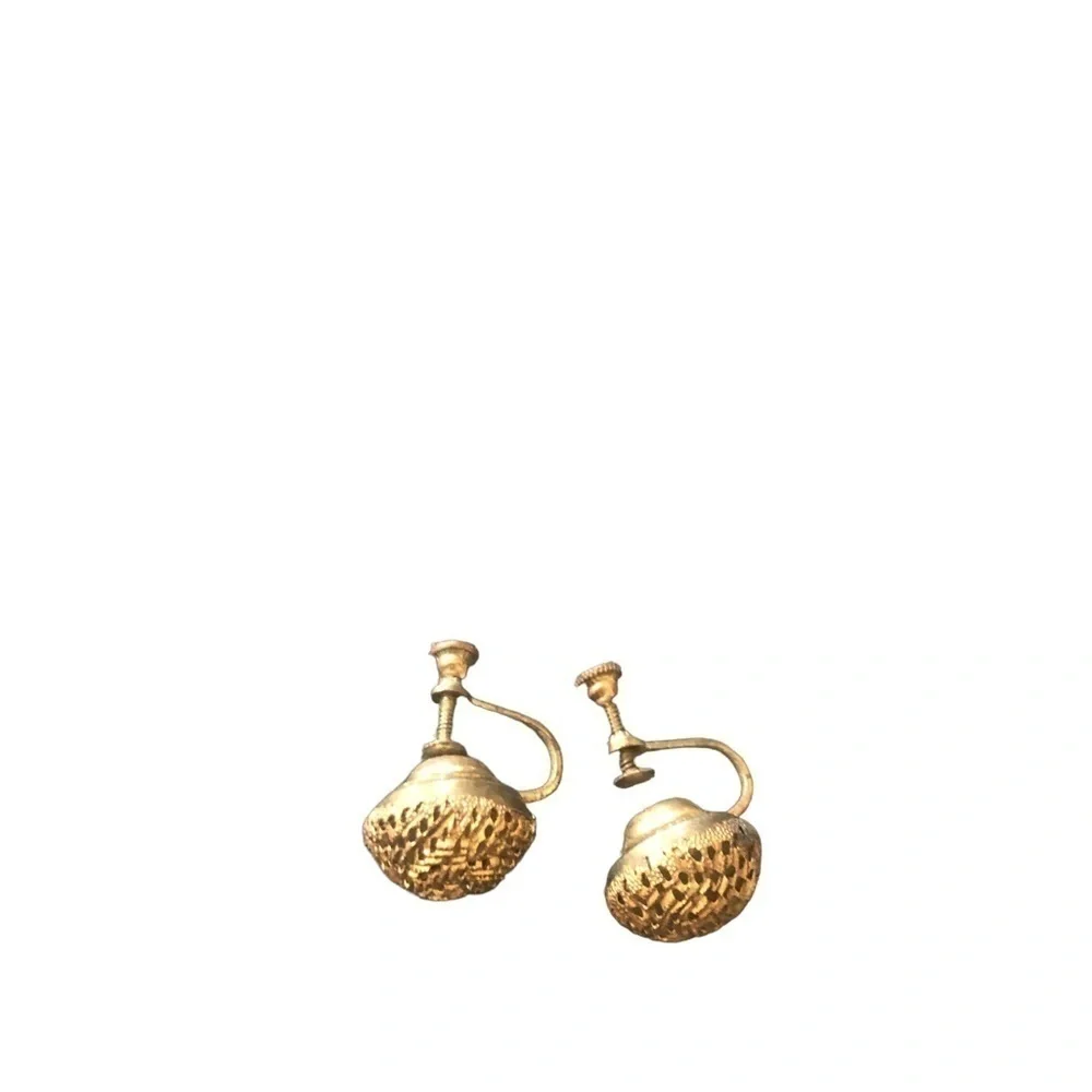 Vintage 4 Pair Clip On Earrings/Screw On Faux Pearl CZ Rhinestone Summer Fashion